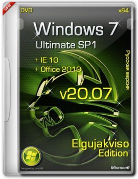 Windows 7 Ultimate SP1 (x64) Elgujakviso Edition [v20.07] (2013) Русский