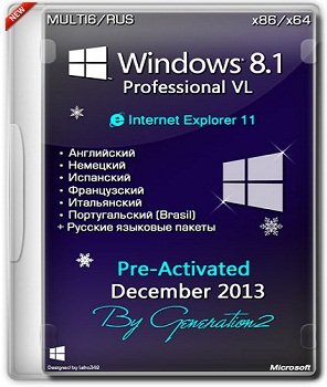 Windows 8.1 Pro VL x86/x64 IE11 Dec (2013) Русский