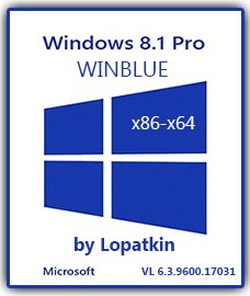 Windows 8.1 Pro x86-X64 VL 6.3.9600.17031.WINBLUE Full by Lopatkin (2014) Русский
