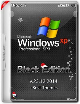 Windows XP Pro SP3 (x86) Black Edition v.23.12.2014 + Best Themes (2014) [En/Ru]