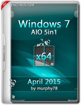 Windows 7 SP1 AIO 5in1 (x64) April 2015 by murphy78 (2015) [ENG/RUS/GER]