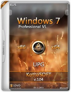 Windows 7 Pro VL UPG KottoSOFT v.104 (x86-x64) [RUS]