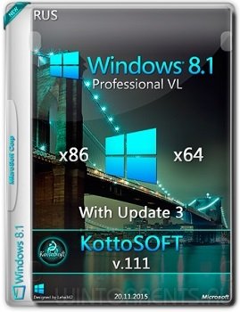 Windows 8.1 Pro  (x86-x64) witch updite3 KottoSOFT v111 (2015) [Rus]