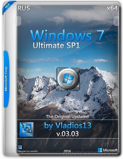 Windows 7 Ultimate SP1 (x64) By Vladios13 v.03.03 (2016) [Ru]