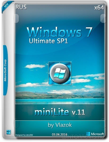 Windows 7 Ultimate Sp1 (x64) miniLite by vlazok v.11 16 (2016) [Rus]