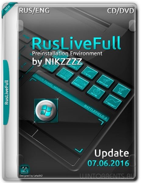 RusLiveFull (x86-x64) by NIKZZZZ CD/DVD (07.06.2016) [Ru/En]