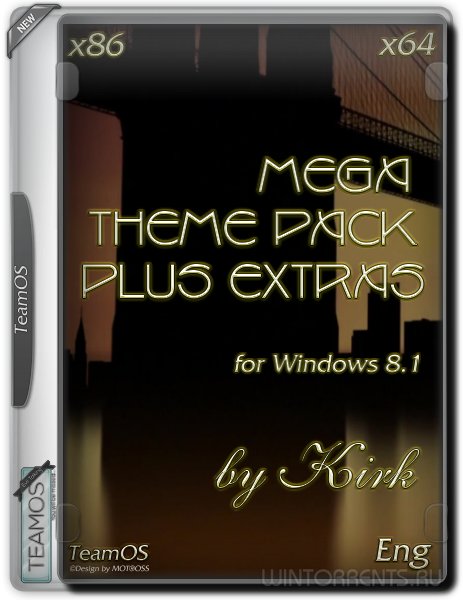 Windows 8.1 Mega Theme Pack Plus Extras by Kirk TeamOS (16.06.2016) [Eng]