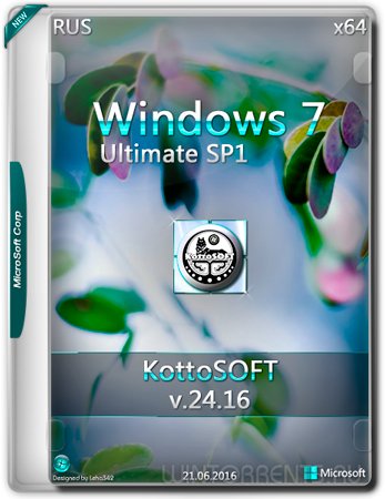 Windows 7 Ultimate sp1 (x64) KottoSOFT v.24.16 (2016) [Rus]