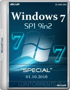 Windows 7 SP1 Special 9in2 by alex.zed (x86-x64) (2016) [Rus]
