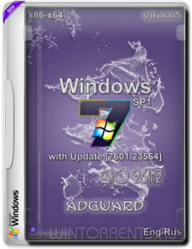 Windows 7 SP1 with Update 7601.23564 AIO 26in2 adguard v16.10.15 (x86-x64) (2016) [Ru/En]