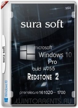 Windows 10 build 14955.1000.161020-1700.RS 2 SURA SOFT (x64) (2016) [Rus]