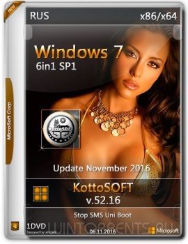 Windows 7 SP1 6in1 by KottoSOFT v.52.16 (x86-x64) (2016) [Rus]