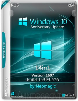 Windows 10 v1607 (14393.576) 7in1 by neomagic (2 DVD) (x86-x64) (2016) [Ru]