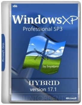 Windows XP Professional SP3 (x86) Hybrid 17.1 by Svyatpro (2017) [Rus]