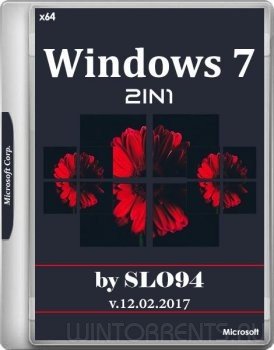 Windows 7 SP1 2in1 (x64) by SLO94 12.02.17 (2017) [Rus]
