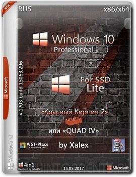 Windows 10 Pro (x86-x64) Lite 1703.15063.296 For SSD by Xalex (2017) [Rus]