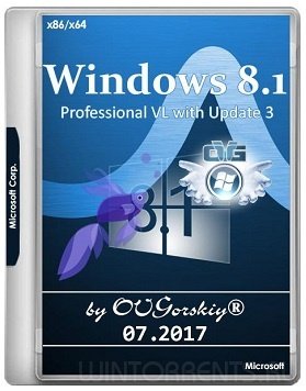 Windows 8.1 Pro (x86-x64) VL with Update 3 by OVGorskiy 07.2017 2DVD (2017) [Rus]