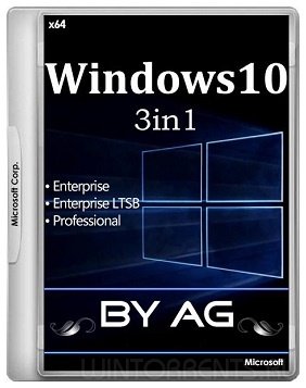 Windows 10 3in1 (x64) by AG 08.2017 [10.0.14393.1537 AutoActiv] (2017) [Rus]