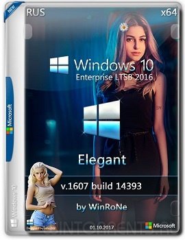 Windows 10 Enterprise (x64) LTSB 2016 Elegant by WinRoNe (2017) [Rus]