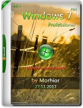 Windows 7 Professional SP1 (x64) + Divers and Soft by Morhior (2017) [Rus]