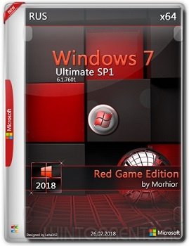 Windows 7 Ultimate SP1 (x64) RED GAME Editoin by Morhior (2018) [Rus]