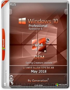 Windows 10 Pro RS4 (x64) v.1803 OEM May 2018 by Generation2