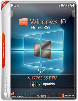 Windows 10 Home RS5 (x86-x64) v.17763.55 RTM SZ by Lopatkin