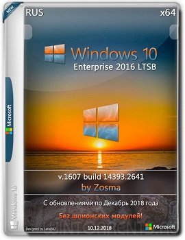 Windows 10 Enterprise LTSB 2016 (x64) v1607 by Zosma v.10.12.2018