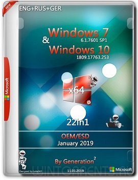 Windows 7 & 10 22in1 (x64) OEM / ESD Jan 2019 by Generation2