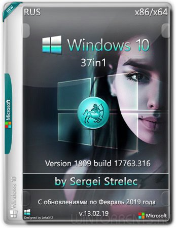 Windows 10 37in1 (x86-x64) 1809.17763.316 by SergeiStrelec v13.02.19