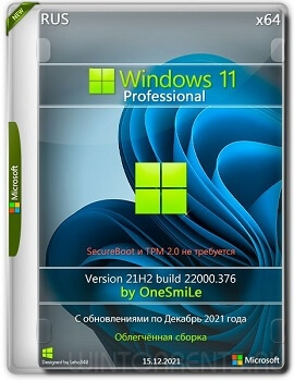 Windows 11 Professional (x64) 21H2.22000.376 by OneSmiLe