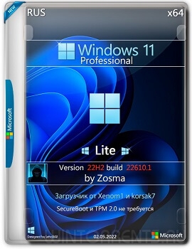 Windows 11 Pro (x64) Lite 22H2 build 22610.1 by Zosma