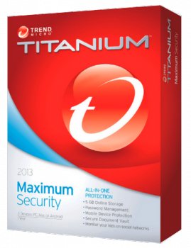 TREND MICRO TITANIUM MAXIMUM SECURITY / INTERNET SECURITY / ANTIVIRUS PLUS 2013 BUILD 6.0.1215 (2012) РУССКИЙ