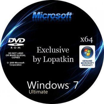 MICROSOFT WINDOWS 7 ULTIMATE SP1 X64 RU V-XIII EXCLUSIVE BY LOPATKIN (2013) РУССКИЙ