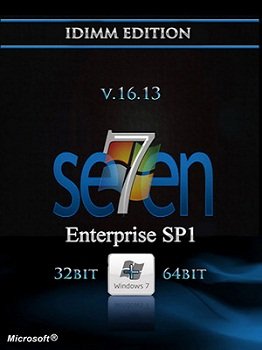 Windows 7 Enterprise SP1 IDimm Edition v.16.13 x86/x64 (2013) Русский