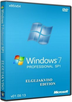 Windows 7 Professional SP1 x86/x64 Elgujakviso Edition (v01.09.13) Русский