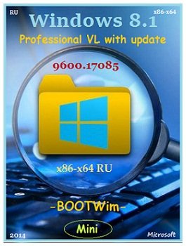 Windows 8.1 Pro VL 17085 x86+x64 Mini by Lopatkin (2014) Rus