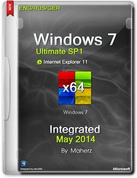 Windows 7 Ultimate x64 SP1 Integrated May 2014 By Maherzx (2014) Rus