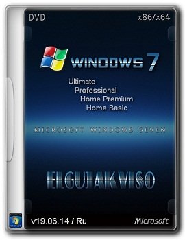 Windows 7 SP1 4in1 x86+x64 Elgujakviso Edition v19.06.14 (2014) Rus