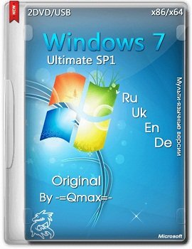 Windows 7 SP1 Ultimate x86/x64 by -=Qmax=- [2014] Rus