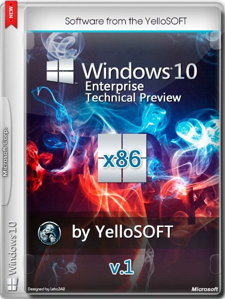 Windows 10 Enterprise (x86) Technical Preview v.1 by YelloSOFT (2014) Eng / Rus
