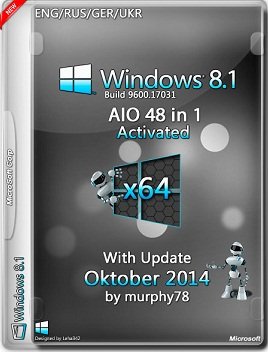 Windows 8.1 AIO 48in1 x64 With Update Oktober by murphy78 (2014) Rus
