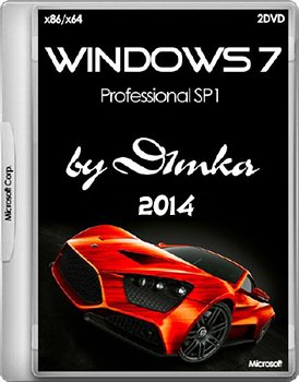 Windows 7 Professional SP1 by D1mka v5.1 v5.2 x86-x64 (2014) Rus
