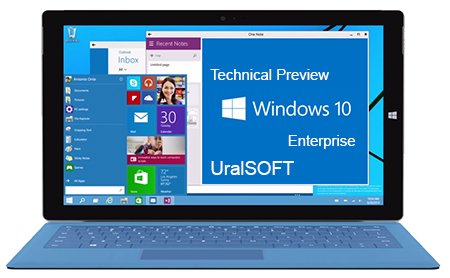 Windows 10 TP Enterprise x86-x64 build 9841 v.1.05 UralSOFT (2014) Rus