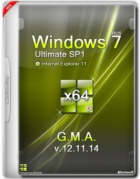 Windows 7 Ultimate x64 SP1 IE11 G.M.A. v.12.11.14 (2014) Rus