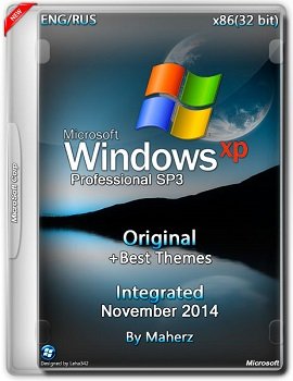 Windows XP Pro SP3 x86 Integrated November + Best Themes by Maherz (2014) Rus