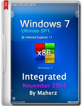 Windows 7 Ultimate x86 SP1 Integrated November By Maherz (2014) Rus