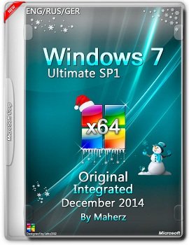 Windows 7 Ultimate SP1 x64 Integrated December v.7601 By Maherz (2014) Rus