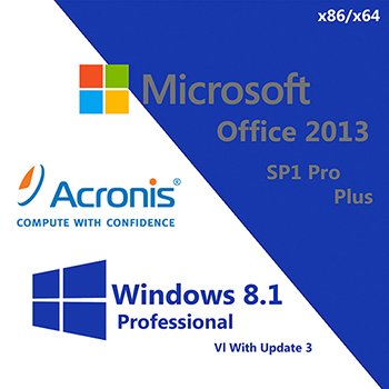 Windows 8.1 Pro (x86/x64) Vl With Update 3 / Microsoft Office 2013 SP1 Pro Plus Acronis (20.14.2014) Rus