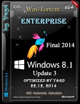 Windows 8.1 Enterprise (x64) Optimized by Yagd (v.Final-2014) [Rus]